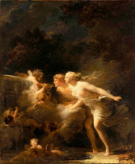 ЖАН ОНОРЕ ФРАГОНАР, "Фонтан любви", ок. 1785, Лос-Анджелес, музей Дж.Гетти 