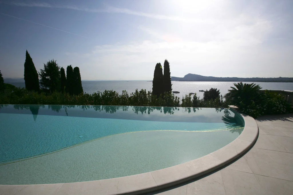 The Blue of the Water Blends with the Horizon