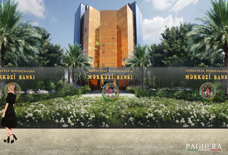 Banca Centrale dell’Azerbaijan – Giardini simbolici
