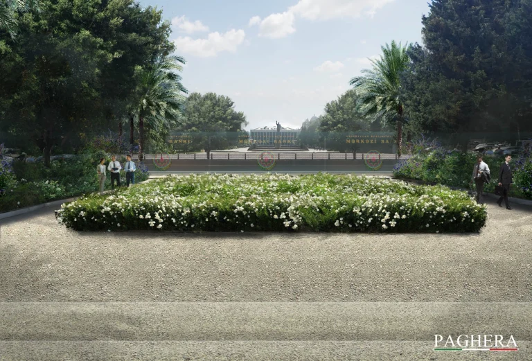 Banca Centrale dell’Azerbaijan – Giardini simbolici