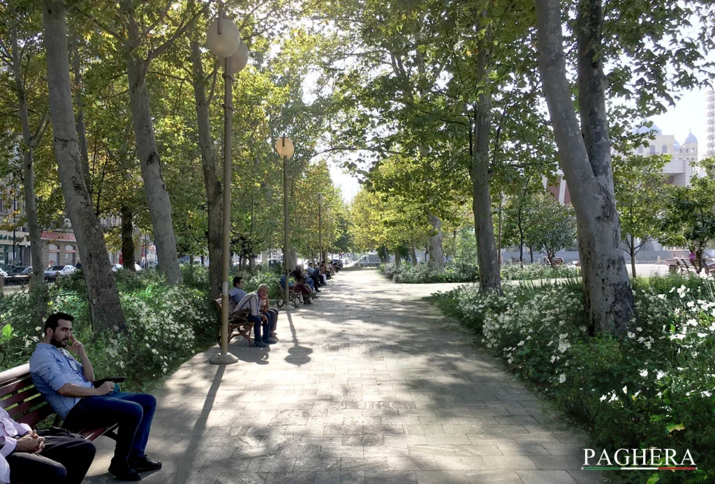 Banca Centrale dell’Azerbaijan – Giardini simbolici