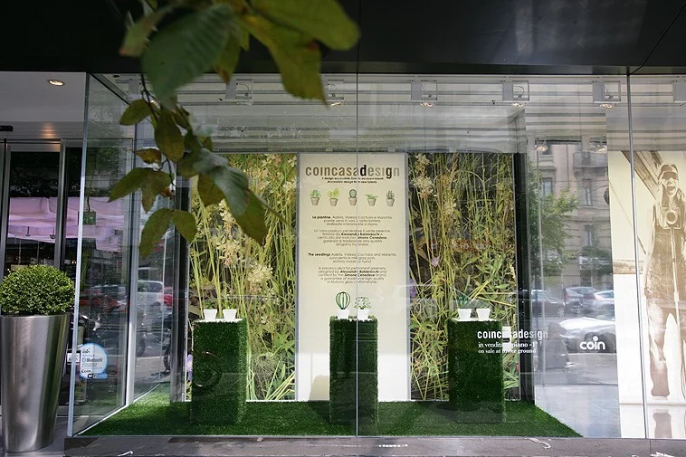 Shop window – set up – “Dejeuner sur l’Erbe” – for Coin, Milan