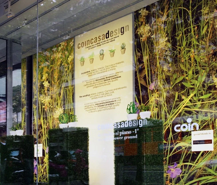 Shop window – set up – “Dejeuner sur l’Erbe” – for Coin, Milan