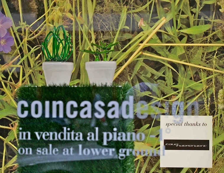 Shop window – set up – “Dejeuner sur l’Erbe” – for Coin, Milan