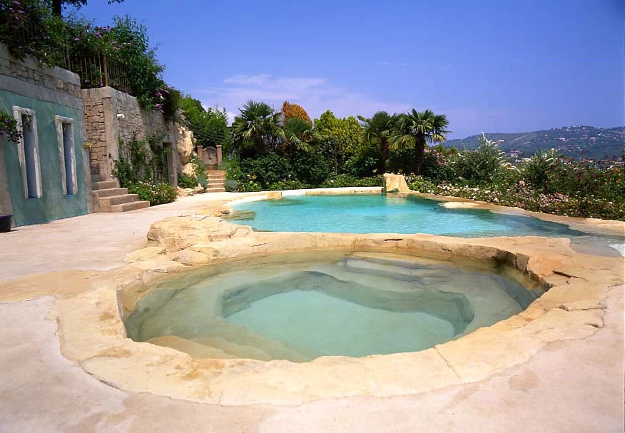 A Pool Blending into Nature