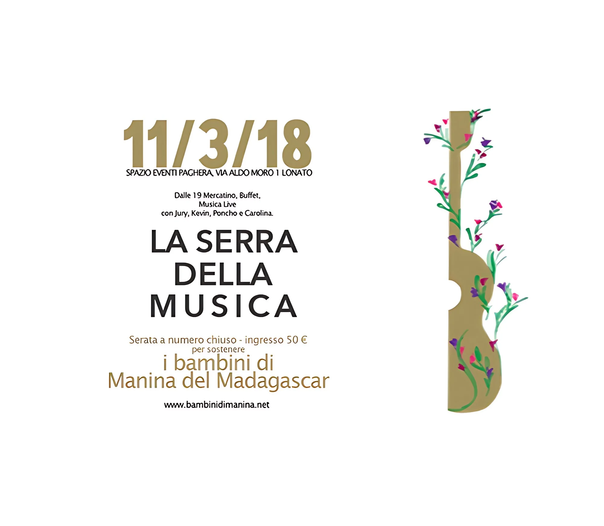 La Serra della Musica – Una serata informale, divertente e musicale per sostenere l’onlus “I bambini [..]