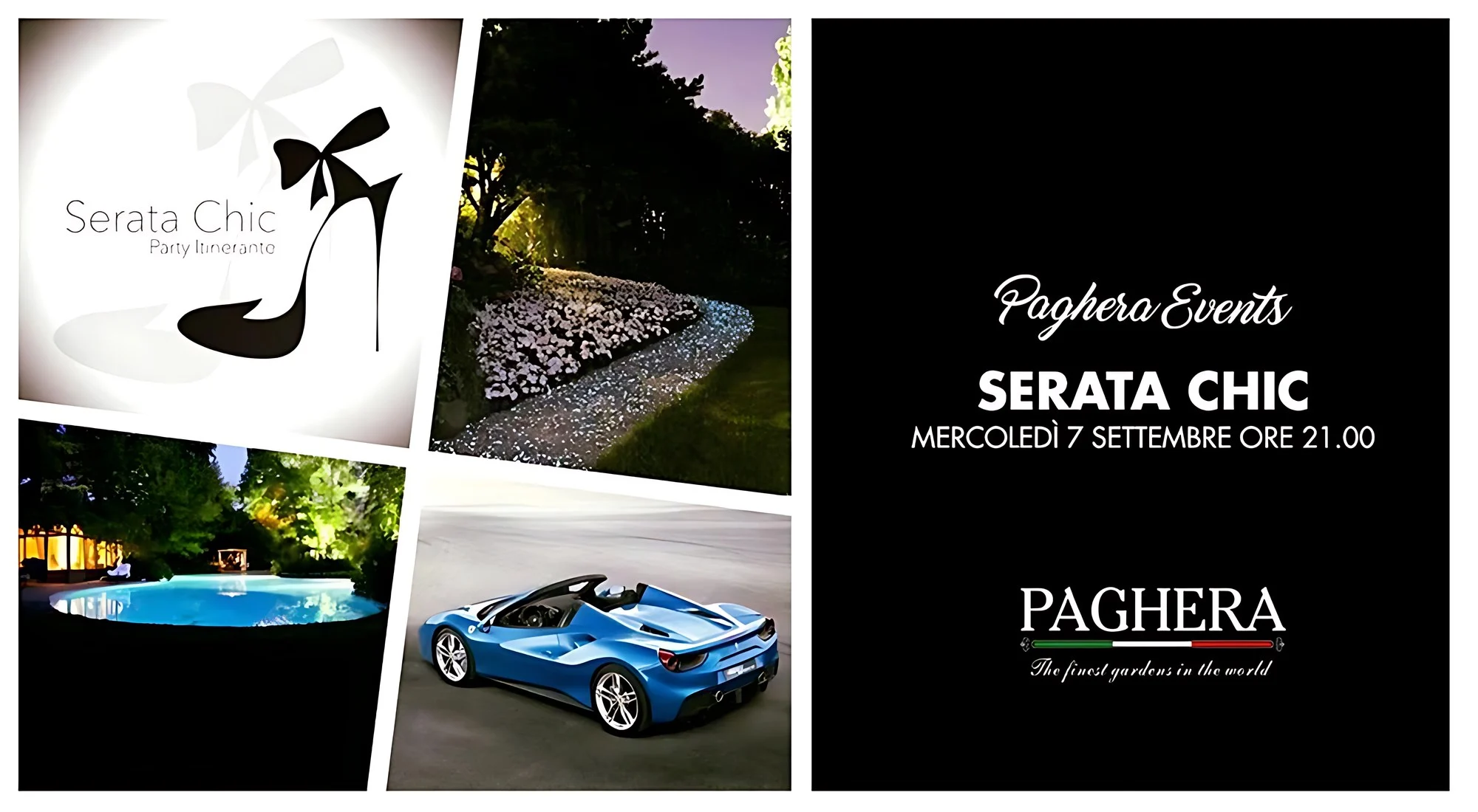 Serata Chic Party Itinerante nei Giardini Paghera