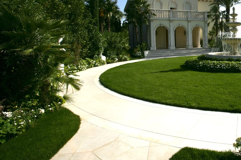 Giardino di villa, a lavori finiti