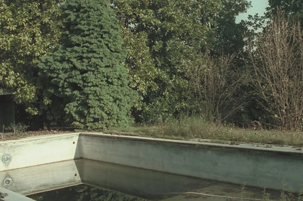 Piscina nel giardino, prima dei lavori