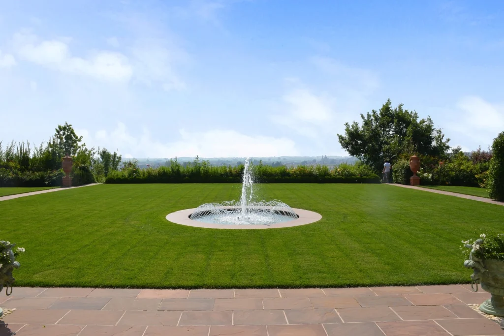 Giardino di villa, a lavori finiti