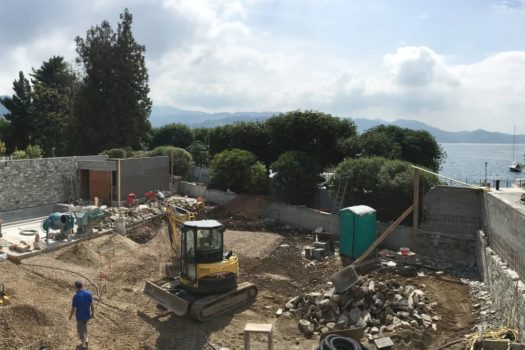 Giardino sul lago, prima dei lavori