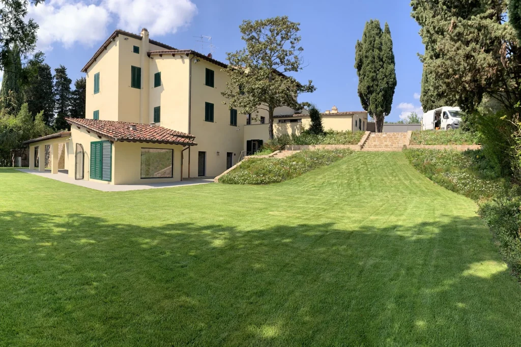 Giardino di villa, a lavori finiti