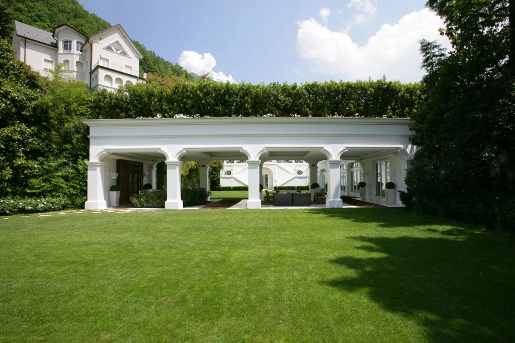 Giardino di villa, a lavori finiti
