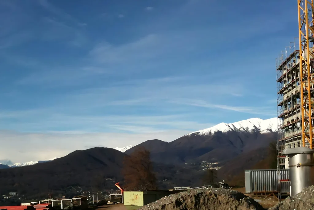 Hotel e piscina, prima dei lavori