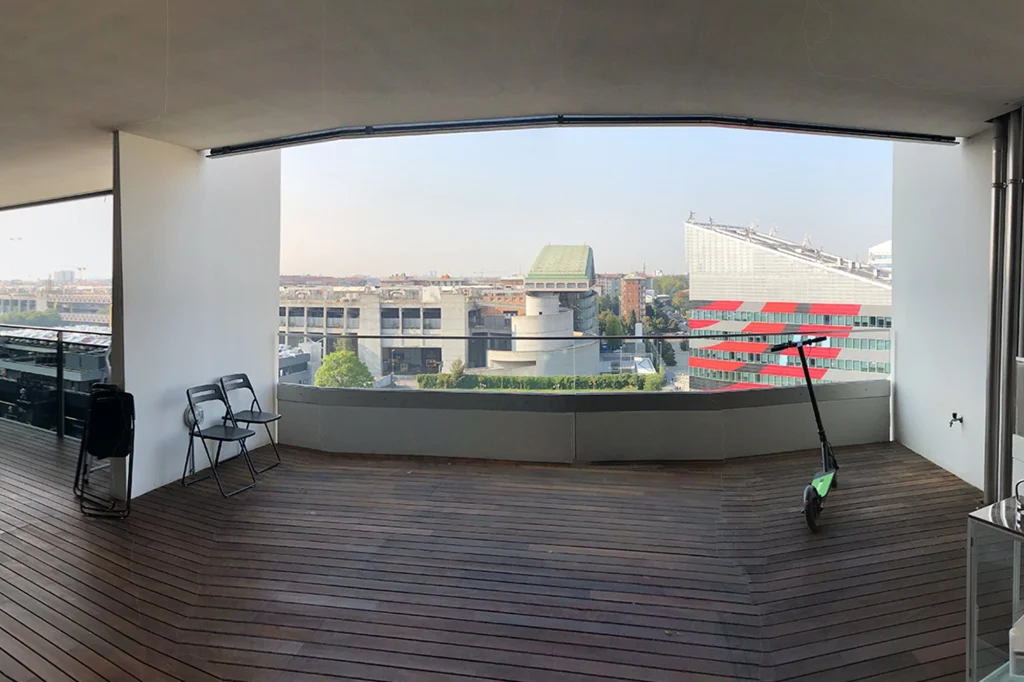 Terrazza in città, prima dei lavori