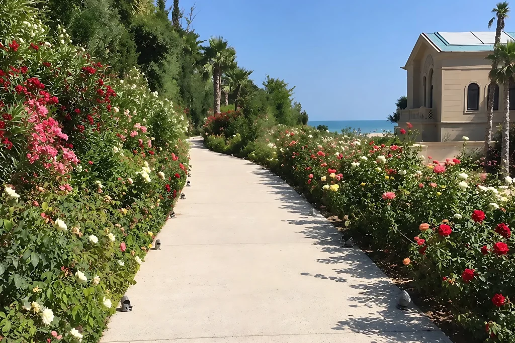 Viale fiorito, a lavori finiti